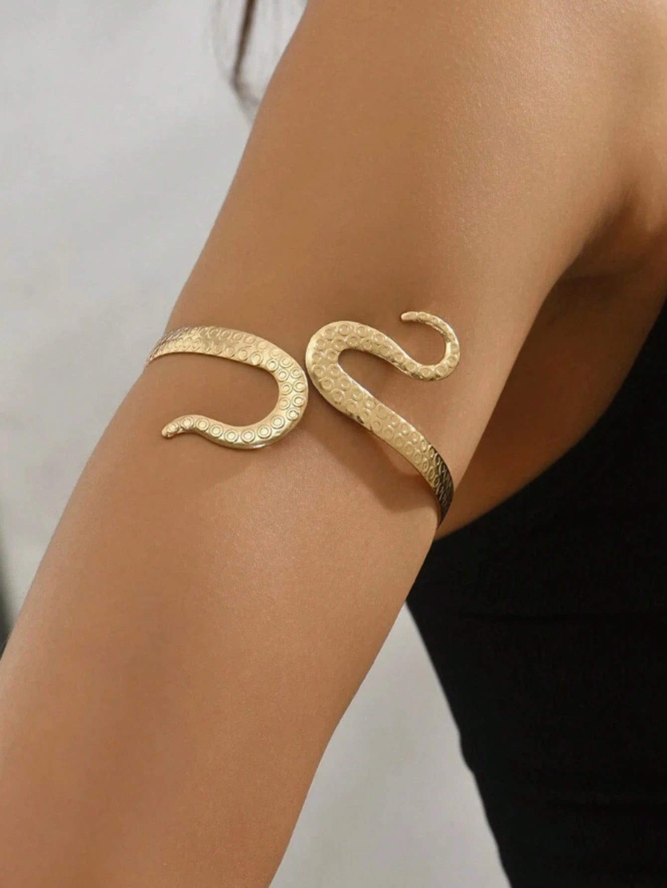 1pc Fashionable, Elegant, Minimalist Triple Stripe Armband/Arm Cuff, Suitable For Summer, Beach, Wedding, Party,Jewellery,Festival,Classy