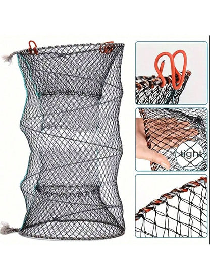 1pc Foldable Fish Trap Net, Crab Trap, Shrimp Trap, Fishing Gear, Portable Fishing Trap