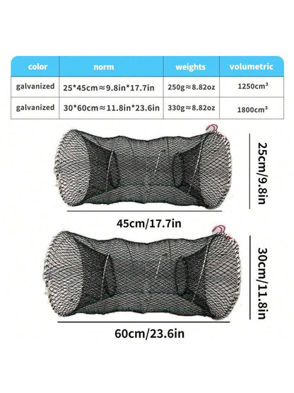1pc Foldable Fish Trap Net, Crab Trap, Shrimp Trap, Fishing Gear, Portable Fishing Trap