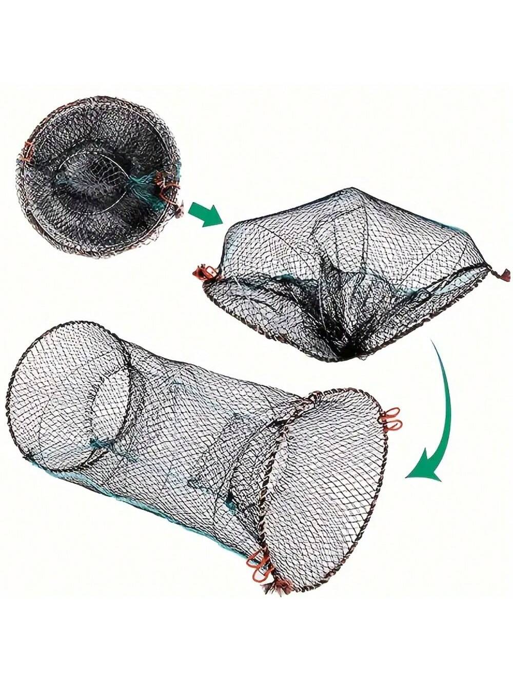 1pc Foldable Fish Trap Net, Crab Trap, Shrimp Trap, Fishing Gear, Portable Fishing Trap