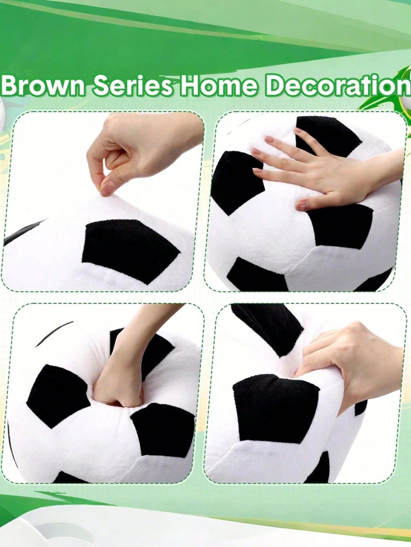1pc Football Throw Pillow, Sofa Cushion, Football Basketball Round Soft Pillow, Bedroom Decor, Room Decor, Party Gift, Outdoor Garden Cushions, Summervibes, Thanksgiving Halloween Gifts