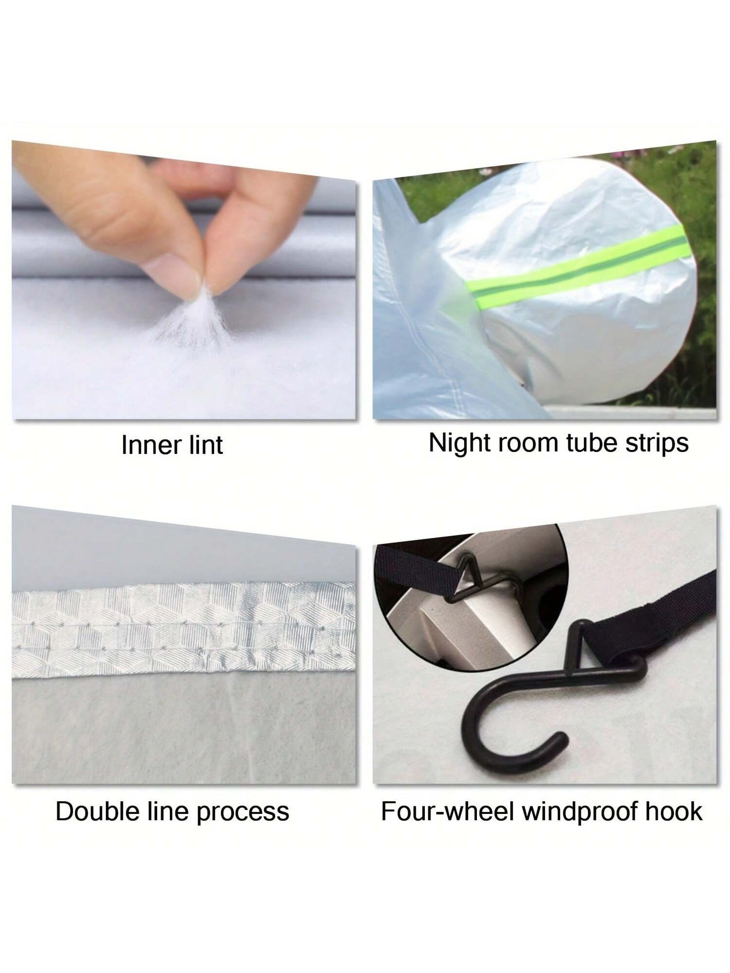 1pc Half Car Body Cover All Weather, Cover For All Season Waterproof Dustproof UV Resistant Snowproof Sedan Car Cover Protect Your Windshield And Roof