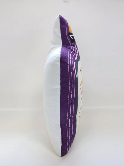 1pc Halloween Magic Potion Bottle Shaped Throw Pillow, Purple Haunted House Castle Print, Suitable For Living Room Sofa Cushion, Holiday Atmosphere, Bedside Versatile Decorative Pillow, Bedroom Decor