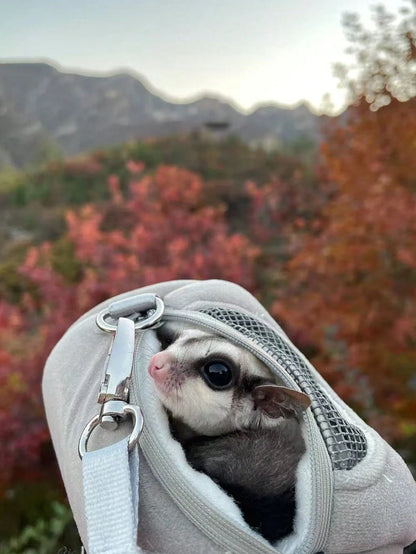1pc Hamster Outdoor Sling Bag, Portable Hamster Carrying Bag, Warm Pet Carrier