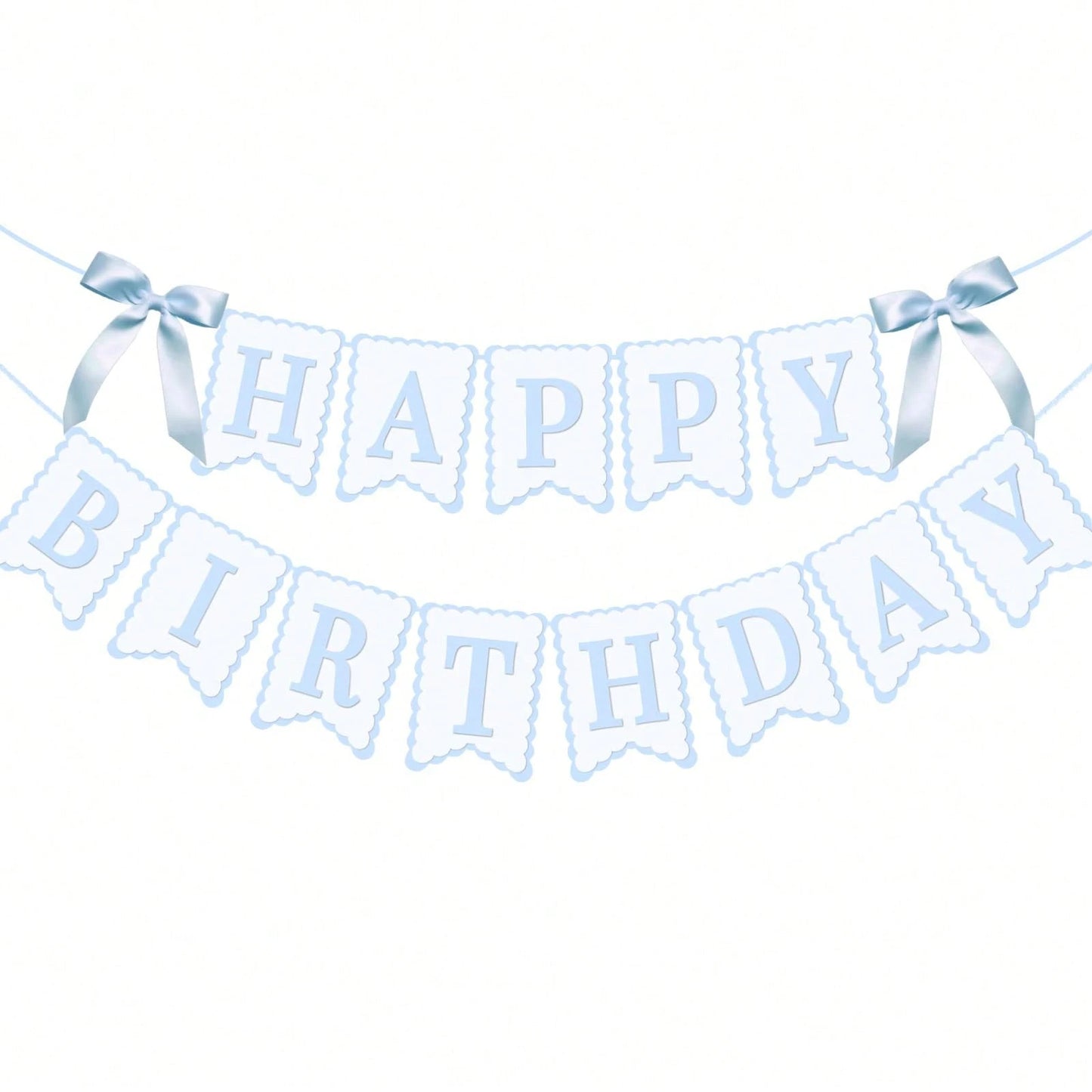 1pc Happy Birthday Bow Banner, Suitable For Bow Birthday Decorations, Pink Bow Wreath, Fit For Baby Shower, Girl's 1st Birthday Party Decor