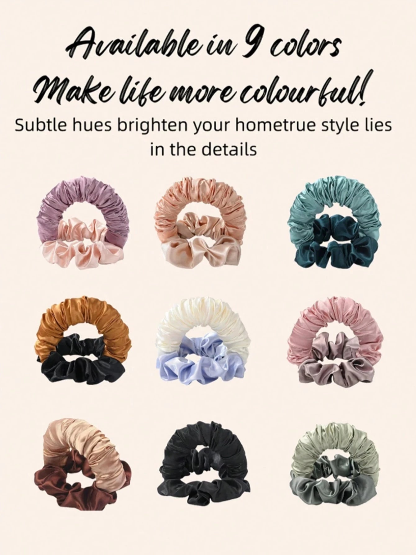 1pc Heatless Curling Hair Band, Brown Satin Heatless Curler, Can Be Worn While Sleeping. Soft Sleep Hair Tie, Suitable For Long Hair To Create Natural Curls, No Heating Required, Reducing High-Tempera