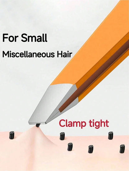 1pc High Precision Eyebrow Tweezers, Hair Removal Pliers, Slanted Eyebrow Clip For Plucking Hairs, Facial Hair Removal Clip, Makeup Beauty Tool, Eyebrow Tweezers Face Hair Remover, Suitable For Eyebro