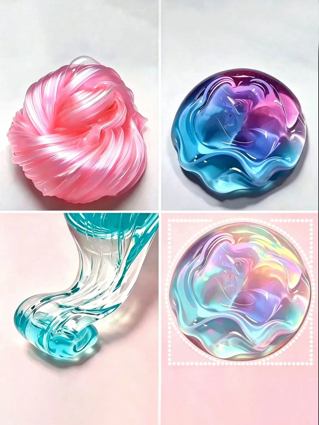 1pc High Quality Slime Clay Set, Super Soft Crystal Mud, The More You Play The Bigger It Gets, Stress Relief Toy, Non-Sticky Super Soft Crystal Mud, Can Relieve Stress After Expansion, Gradient Irides