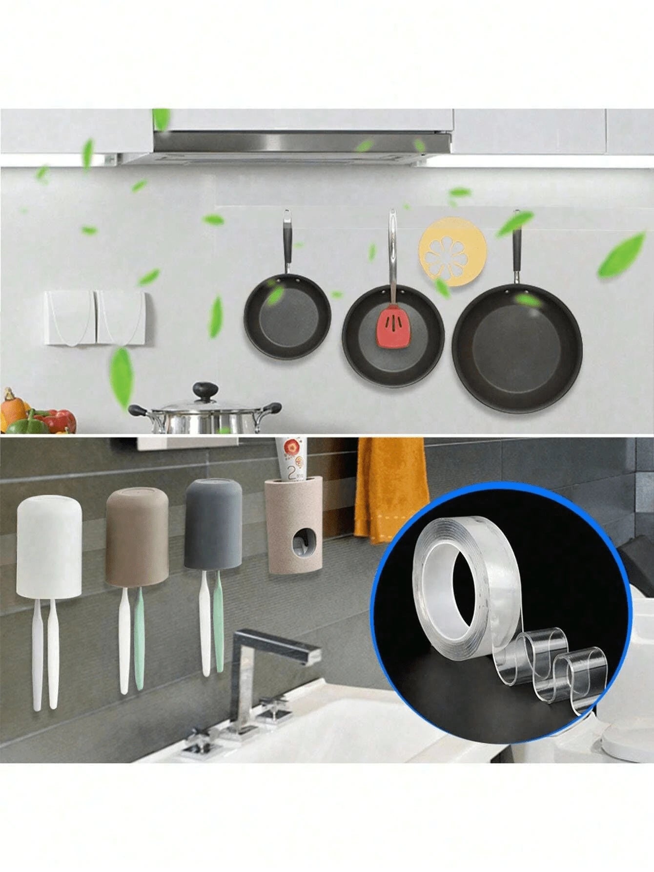 1PC High Viscosity Nano Double Sided Tape, Paste Items Without Traces Without Damaging Walls, With Strong Adhesive, More Solid Than Hooks, Washable Double Sided Tape, Reusable Waterproof Double Sided