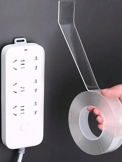 1PC High Viscosity Nano Double Sided Tape, Paste Items Without Traces Without Damaging Walls, With Strong Adhesive, More Solid Than Hooks, Washable Double Sided Tape, Reusable Waterproof Double Sided