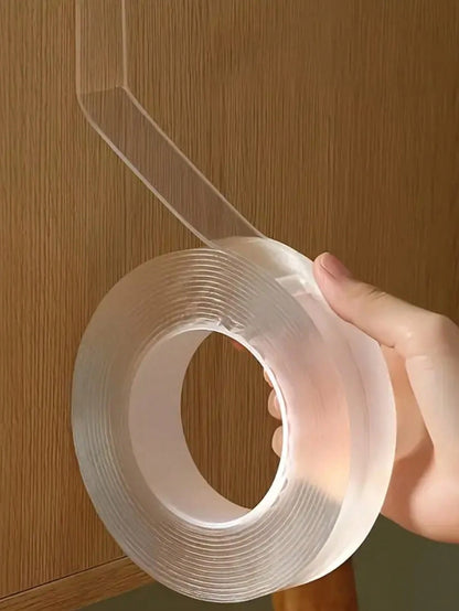 1PC High Viscosity Nano Double Sided Tape, Paste Items Without Traces Without Damaging Walls, With Strong Adhesive, More Solid Than Hooks, Washable Double Sided Tape, Reusable Waterproof Double Sided