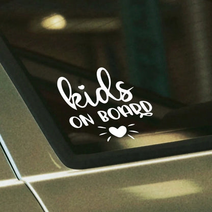 1pc Kids On Board Minimalist INS Style Car Sticker