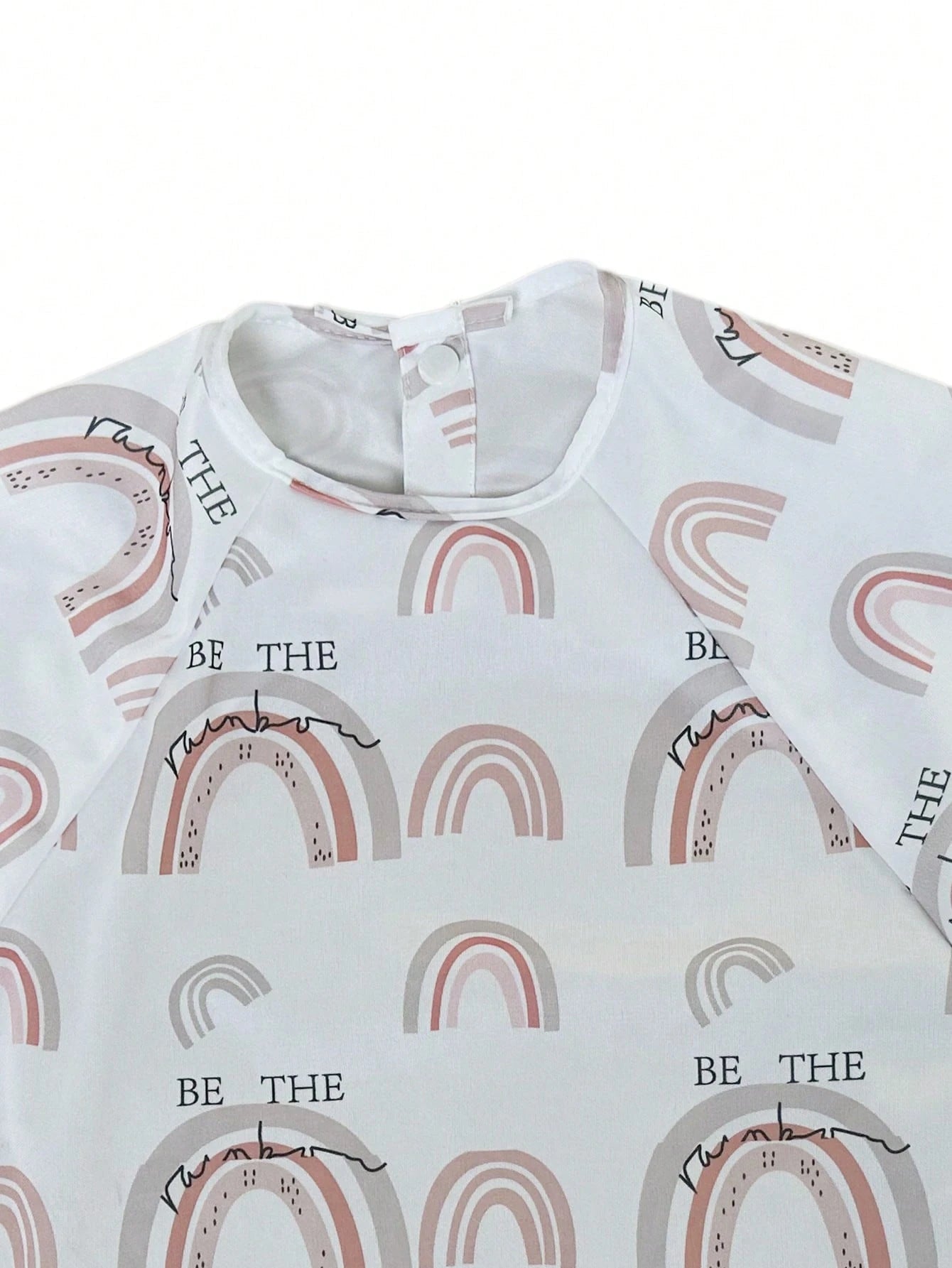 1pc Long Sleeve Baby Bib, Rainbow Whale Leaf Deer INS Style Children's Smock, Easy Clean Weaning Reversible Clothing, For Feeding High Chair/Stroller/Table, Machine Washable, Christmas, Thanksgiving
