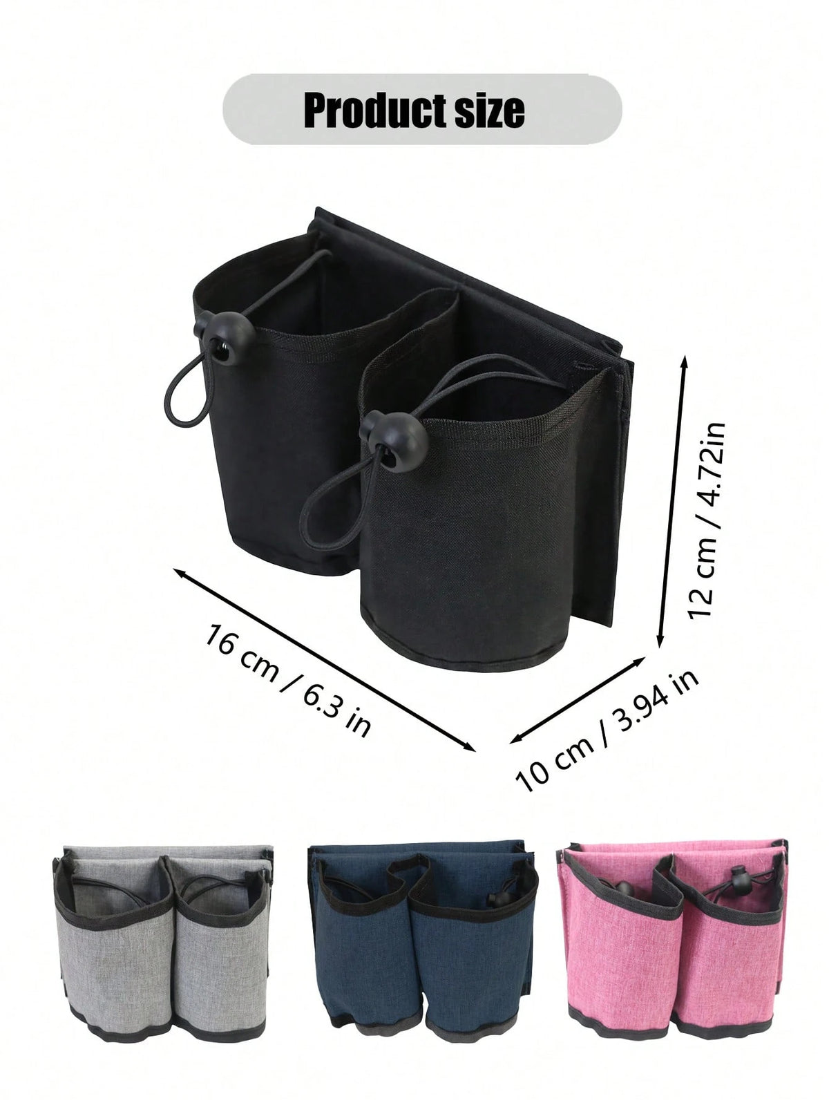1pc Luggage Armrest Storage Bag, Water Cup, Milk Tea, Coffee, Bottled Water Storage Bag Cup Holder, Travel Portable Box Handle Hanging Bag