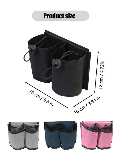 1pc Luggage Armrest Storage Bag, Water Cup, Milk Tea, Coffee, Bottled Water Storage Bag Cup Holder, Travel Portable Box Handle Hanging Bag