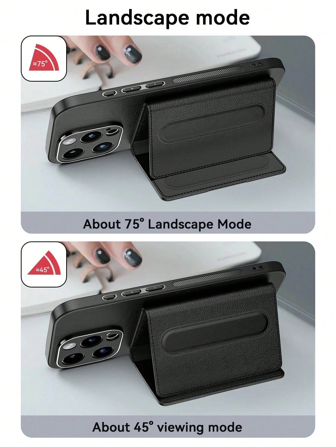 1pc Luxury Durable Leather Wallet Phone Case Compatible With IPhone 17 (Secure Thick Style, Integrated Wallet, Non-Detachable), With Stand And Credit Card Slots, Shockproof, Anti-Drop, Waterproof, Scr
