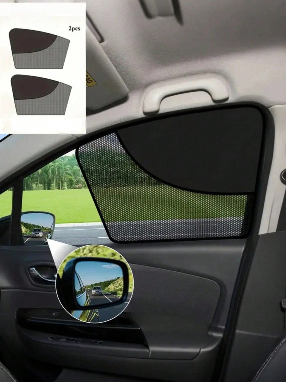 1pc Magnetic Car Side Window Sunshade- Universal Privacy Curtain, Provides UV Protection And Heat Insulation- Easy To Install Car Sun Visor, Suitable For Babies, Kids And Pets- Keeps The Car Interi