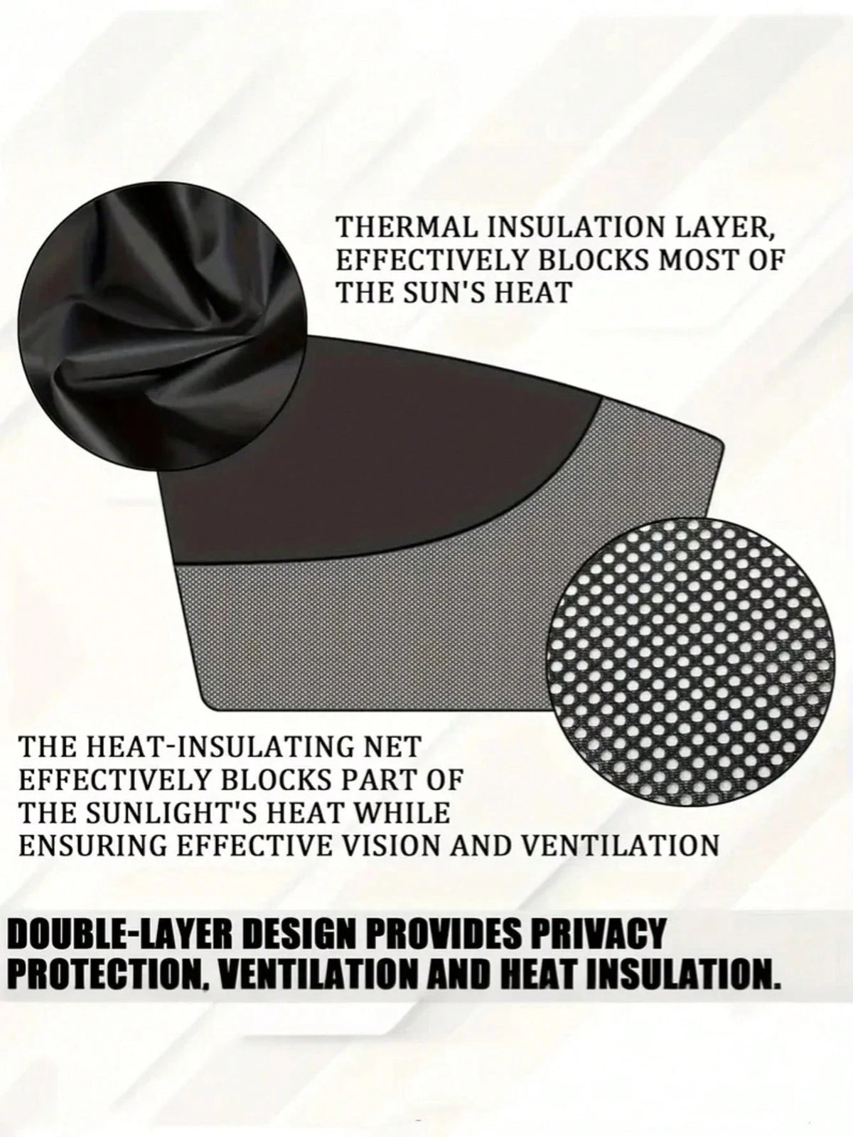 1pc Magnetic Car Side Window Sunshade- Universal Privacy Curtain, Provides UV Protection And Heat Insulation- Easy To Install Car Sun Visor, Suitable For Babies, Kids And Pets- Keeps The Car Interi