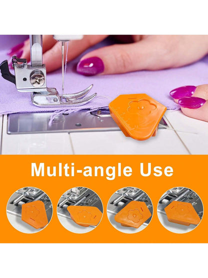 1PC Magnetic Seam Guide For Sewing Machine, Polygonal Seam Guide Hemmer Guide With Scale, Magnetic Sewing Guide,Sewing Supplies And Accessories