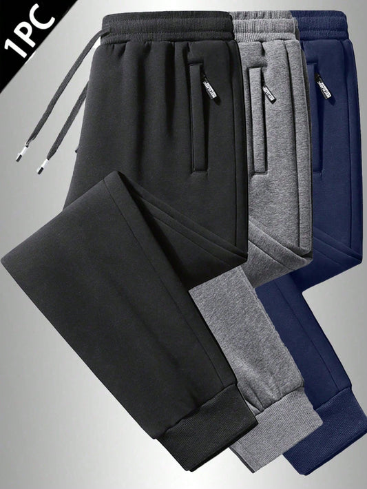 1pc Men's Autumn/Winter Long Pants, Suitable For Fitness, Jogging, Casual Wear And Outdoor Hiking Sports