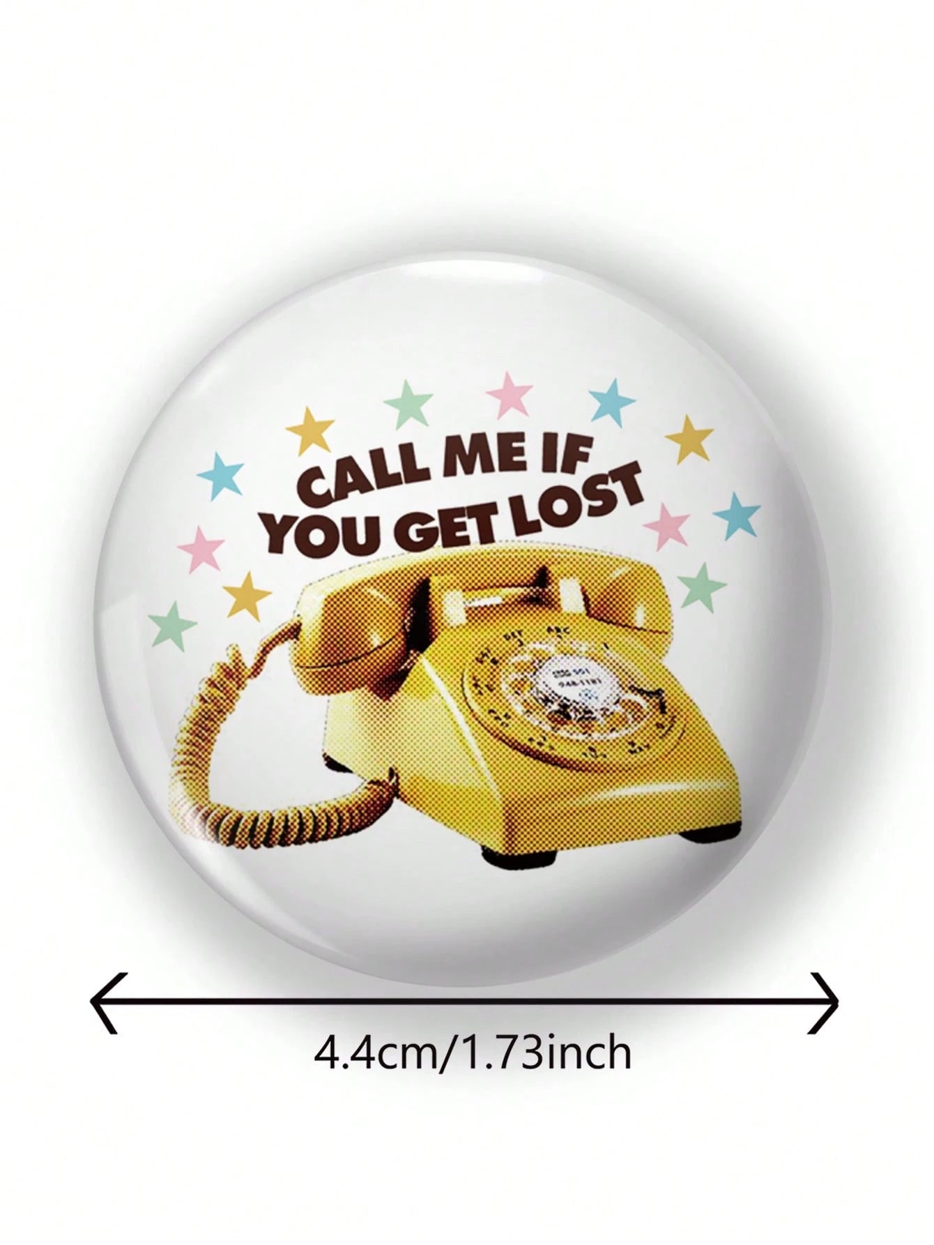 1pc Men's Funny Badge Brooch, Creative Button Badge, Amusing Gift For Friends, Family, Classmates, Bag Decoration