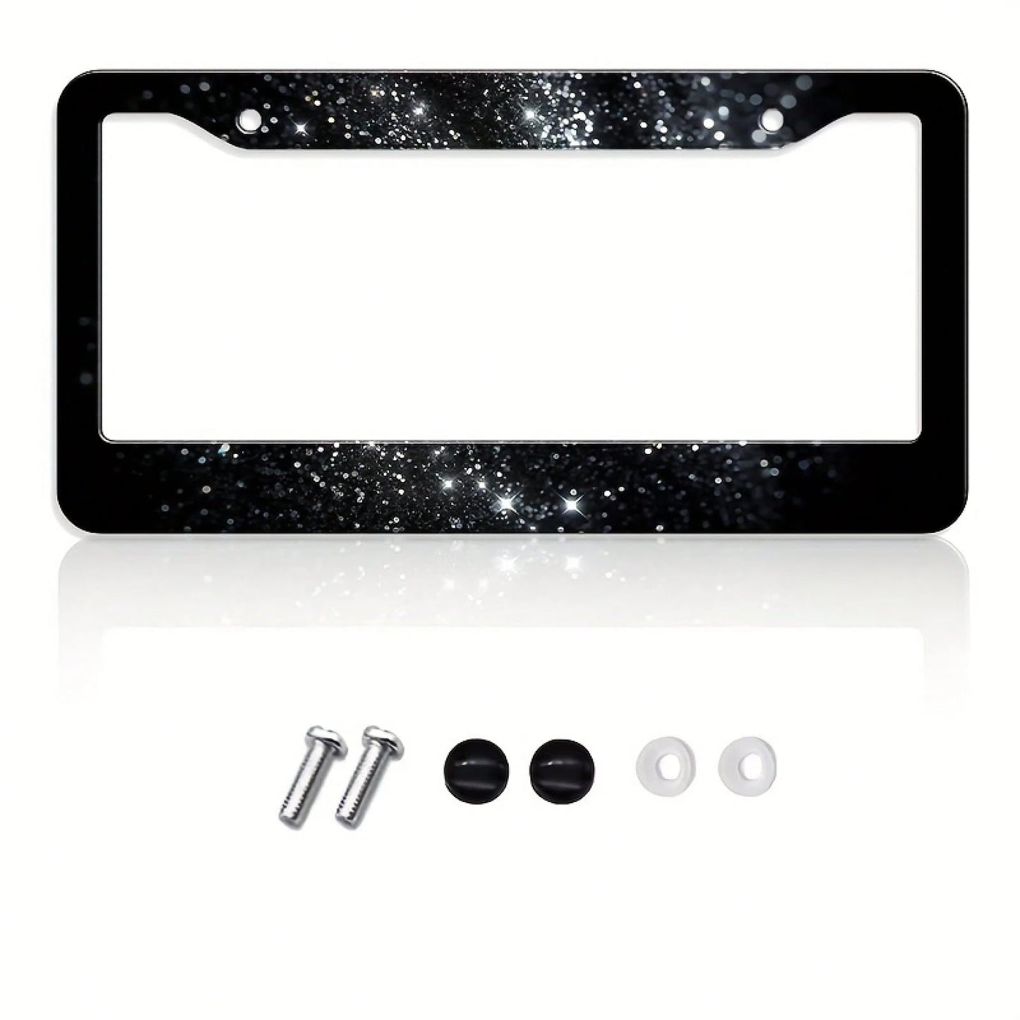 1pc Metal Car License Plate Frame, Waterproof And Easy To Clean, Suitable For American And Canadian Cars, Holiday Gift, Unisex, Dimensions: 31cm*16cm (12.2* 6.67inch )