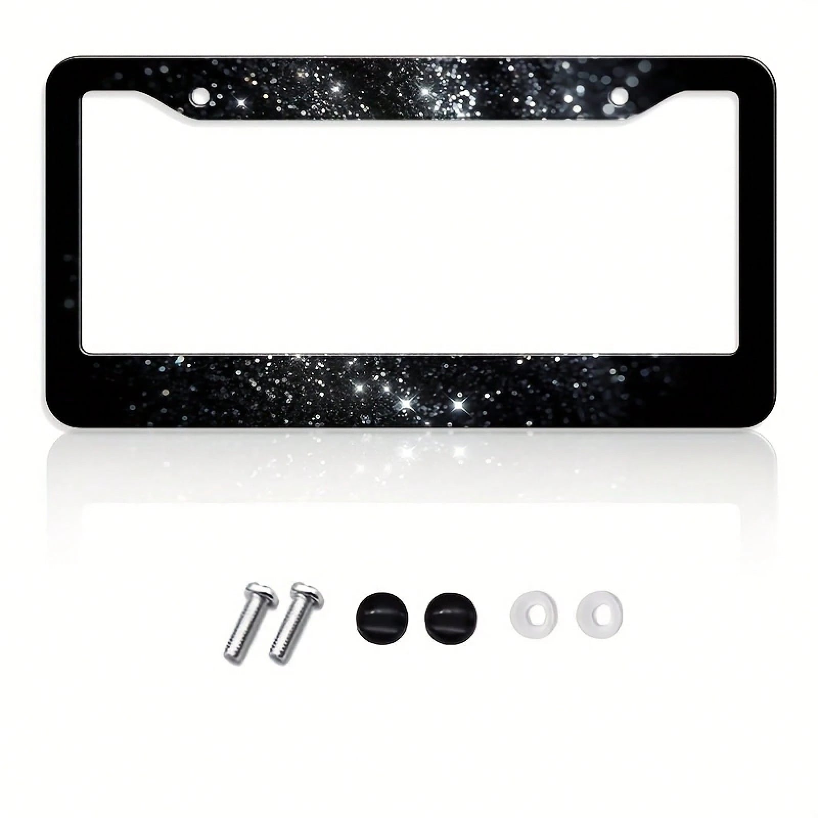 1pc Metal Car License Plate Frame, Waterproof And Easy To Clean, Suitable For American And Canadian Cars, Holiday Gift, Unisex, Dimensions: 31cm*16cm (12.2* 6.67inch )
