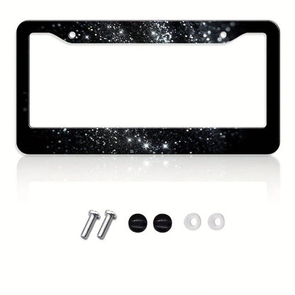 1pc Metal Car License Plate Frame, Waterproof And Easy To Clean, Suitable For American And Canadian Cars, Holiday Gift, Unisex, Dimensions: 31cm*16cm (12.2* 6.67inch )