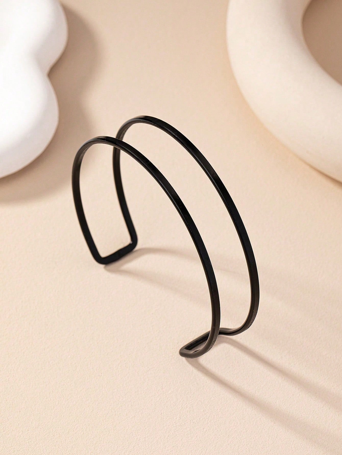 1pc Metal Wire Double Bar Arm Cuff, Fashionable And Simple, Suitable For Women's Parties, Banquets, And Giving As Gifts Valentine's Day Accessories