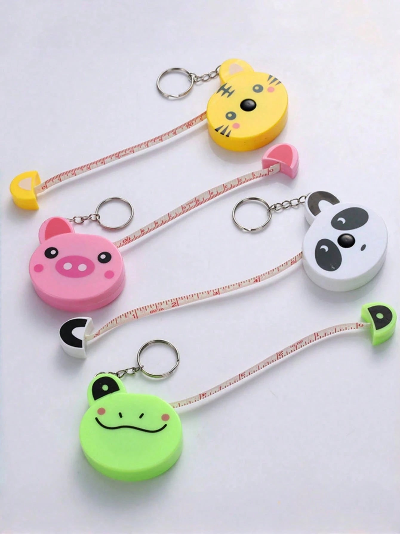 1pc Mini Animal Pattern Dual-Sided Measure Tape, Retractable Ruler For Measuring Length, Height, Distance, Bust, Waist, Hip, Stature, Clothing Size School Supplies,Back To School