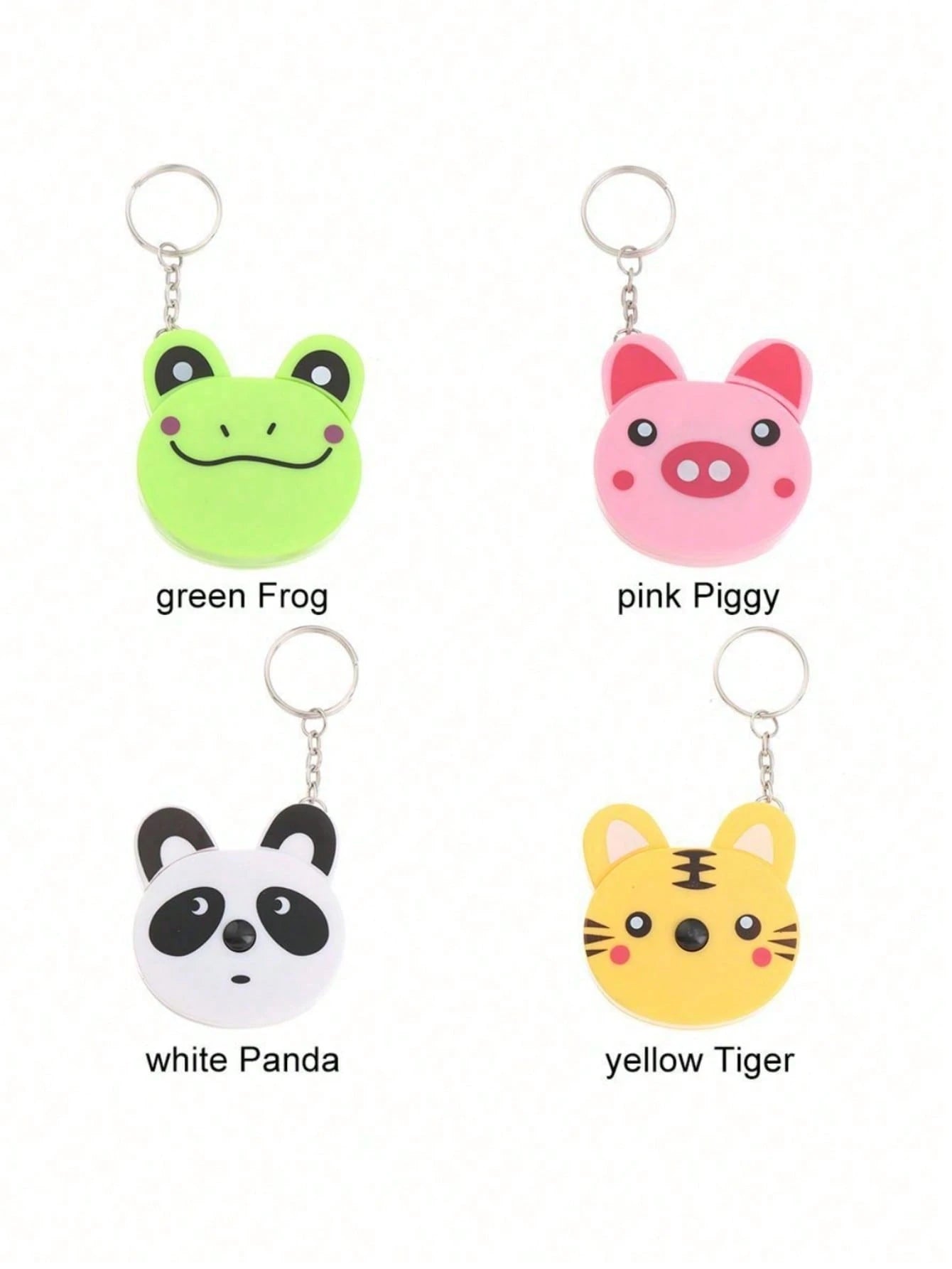 1pc Mini Animal Pattern Dual-Sided Measure Tape, Retractable Ruler For Measuring Length, Height, Distance, Bust, Waist, Hip, Stature, Clothing Size School Supplies,Back To School