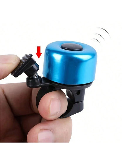 1pc Mini Bicycle Bell, Clear & Loud Sound, Spring-Loaded Ringing, Mountain Bike Bell Horn, Cycling Accessory, Colorful Bell