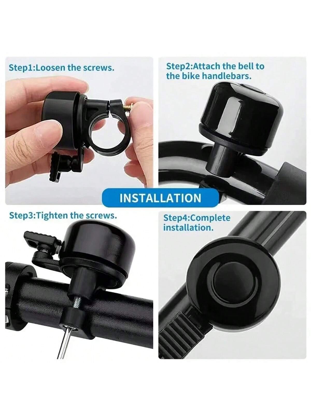 1pc Mini Bicycle Bell, Clear & Loud Sound, Spring-Loaded Ringing, Mountain Bike Bell Horn, Cycling Accessory, Colorful Bell