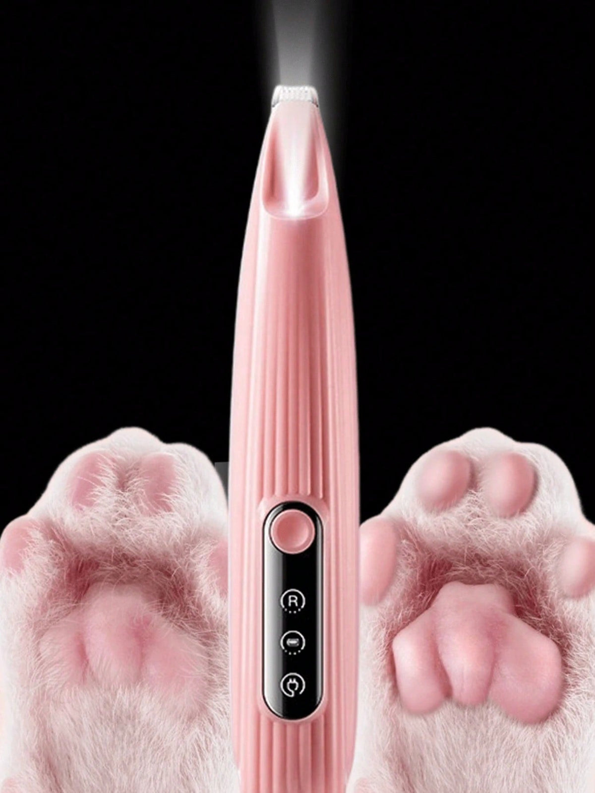 1pc Mini Nail Clipper With Light For Cats And Dogs, Suitable For Trimming Nails