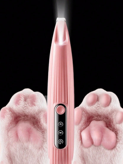 1pc Mini Nail Clipper With Light For Cats And Dogs, Suitable For Trimming Nails