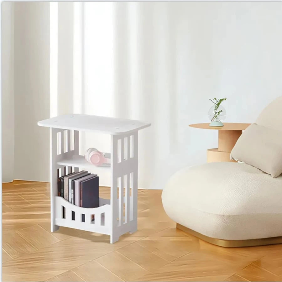 1pc Mini Slim Narrow Nightstand, Compact Space Saving Small Bedroom Apartment Size Nightstand, Modern Minimalist Multifunctional Storage Nightstand With Drawer, No Assembly Quick Install Floating Nigh