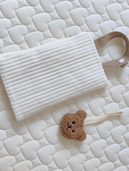1pc Minimalist Car/Home Tissue Paper Holder, Cute Baby Stroller Wet Wipes Hanging Bag, Convenient Portable Tissue Dispenser Bag