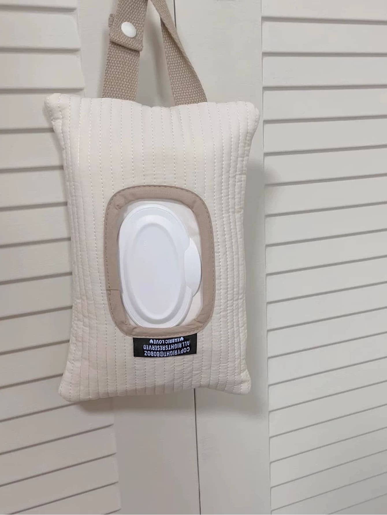 1pc Minimalist Car/Home Tissue Paper Holder, Cute Baby Stroller Wet Wipes Hanging Bag, Convenient Portable Tissue Dispenser Bag