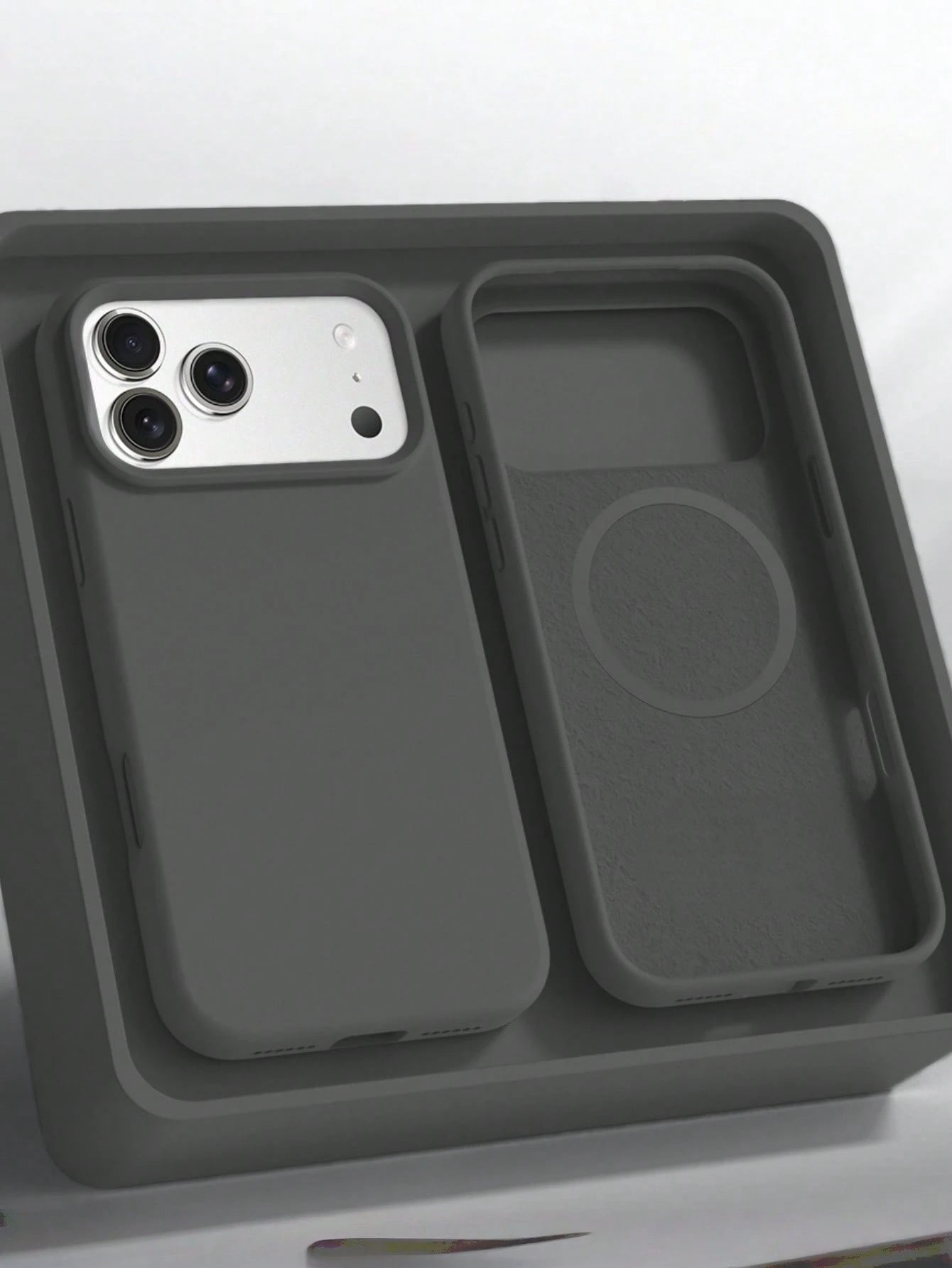 1pc Minimalist Liquid Silicone Magnetic Wireless Charging Protective Case Compatible With 17 Air 16 14 13 12 15 Pro Max Plus With Velvet Camera Protection Professional Office Gift