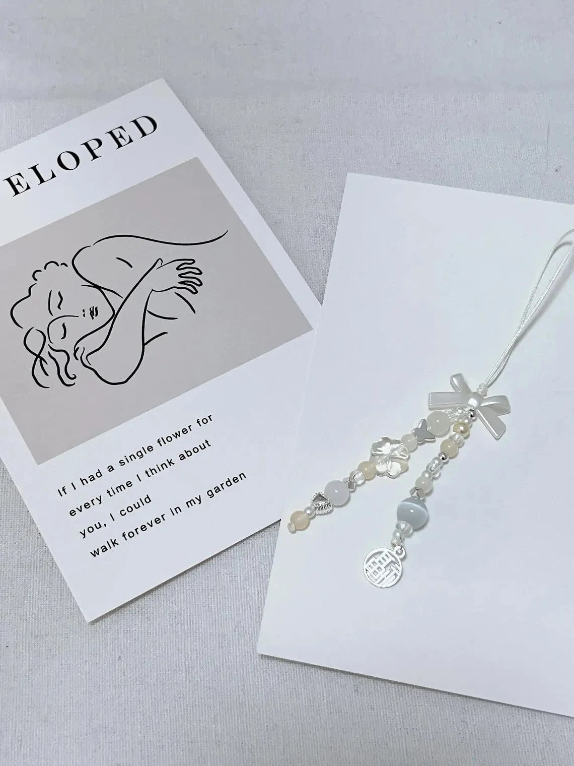 1pc Multi-Color Satin Bow Double Tassel Beaded Phone Lanyard Transparent Crystal Imitation Jade Bead Chinese Fu Character Metal Tag Thin Nylon String Pendant Decor For Cell Phone CCD Camera Earbud Cas