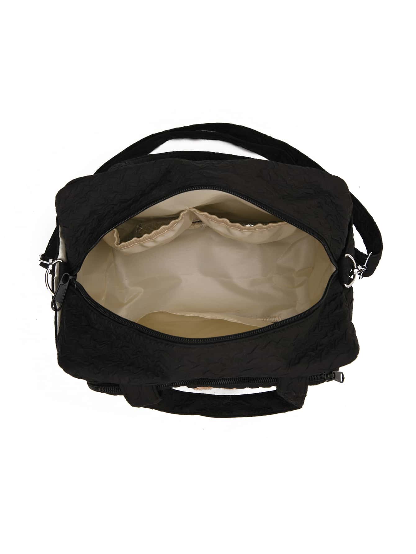 1pc Multifunctional Diaper Bag For Mother And Baby Outdoor With Large Capacity, Embroidery And Insulation. Can Be Carried By Hand, Shoulder Or Crossbody.