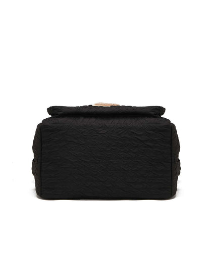 1pc Multifunctional Diaper Bag For Mother And Baby Outdoor With Large Capacity, Embroidery And Insulation. Can Be Carried By Hand, Shoulder Or Crossbody.