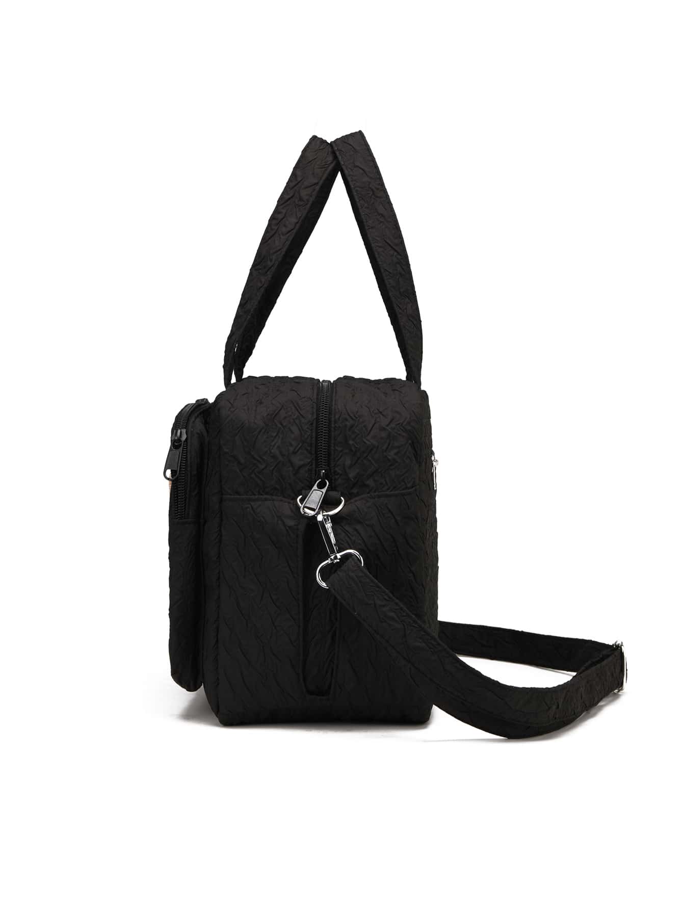 1pc Multifunctional Diaper Bag For Mother And Baby Outdoor With Large Capacity, Embroidery And Insulation. Can Be Carried By Hand, Shoulder Or Crossbody.