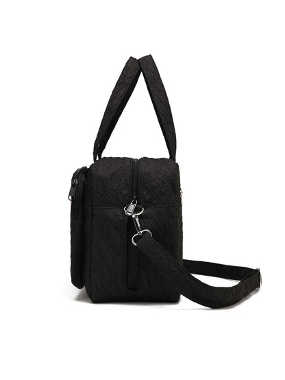1pc Multifunctional Diaper Bag For Mother And Baby Outdoor With Large Capacity, Embroidery And Insulation. Can Be Carried By Hand, Shoulder Or Crossbody.