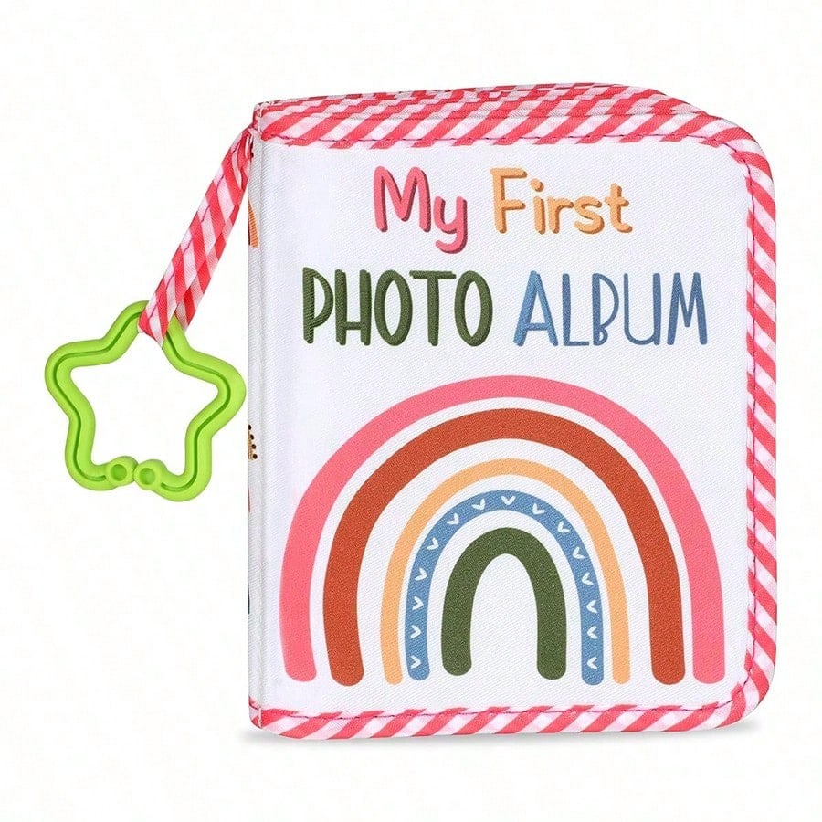 1pc New Cartoon Baby Fabric Photo Album, Children's Growth Photo Album, Baby Memorial Photo Album, Baby Photo Storage Album, Soft Fabric Book, Forest Brown Bear My Memory Album