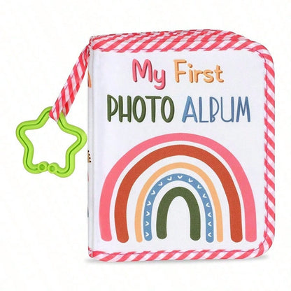 1pc New Cartoon Baby Fabric Photo Album, Children's Growth Photo Album, Baby Memorial Photo Album, Baby Photo Storage Album, Soft Fabric Book, Forest Brown Bear My Memory Album