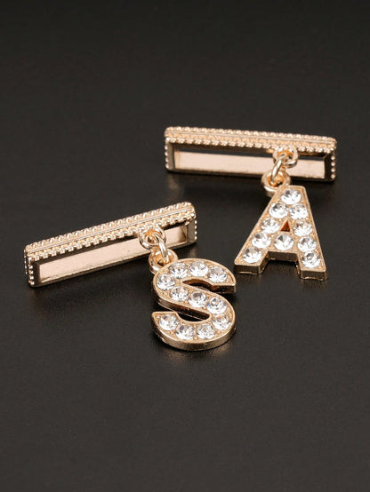 1pc New Fashion Rhinestones 26 Letters Watch Band Charm Decoration,For Apple Watch Band Alphabet Accessories Charms Decor,Perfect Birthday Gift