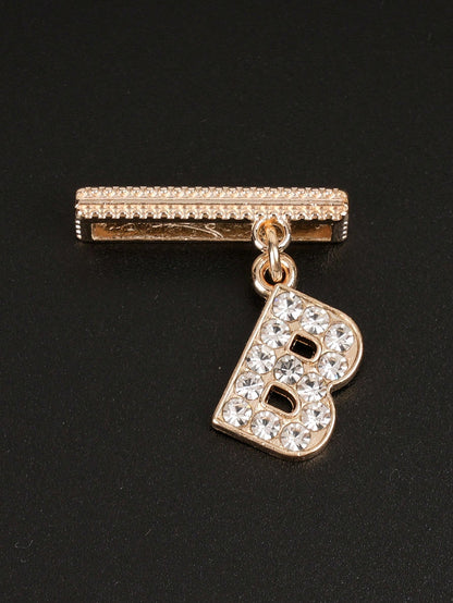 1pc New Fashion Rhinestones 26 Letters Watch Band Charm Decoration,For Apple Watch Band Alphabet Accessories Charms Decor,Perfect Birthday Gift