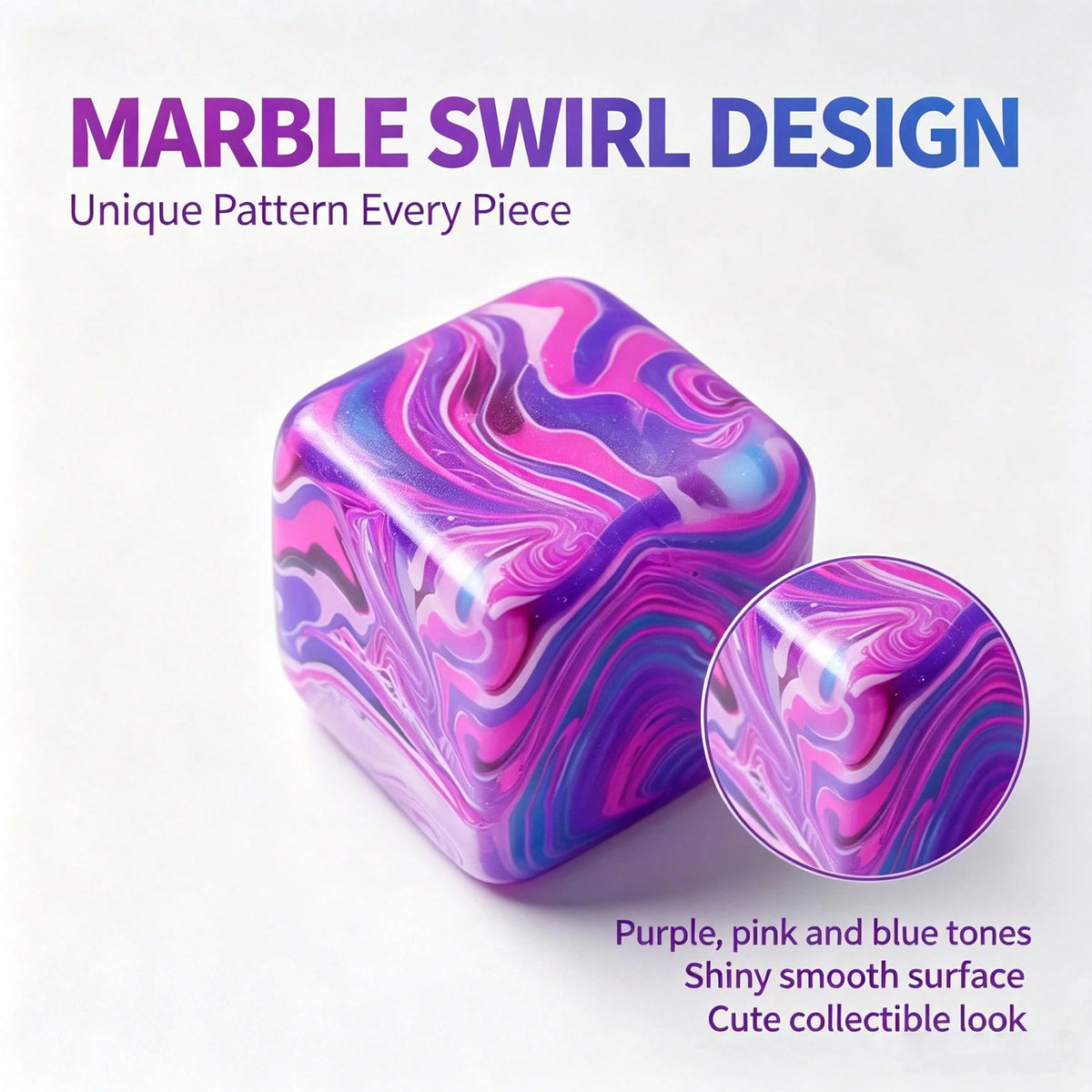 1pc New Textured Ice Cube Toy- Perfect Gift- Birthday Gift- Holiday Gift- Christmas Gift