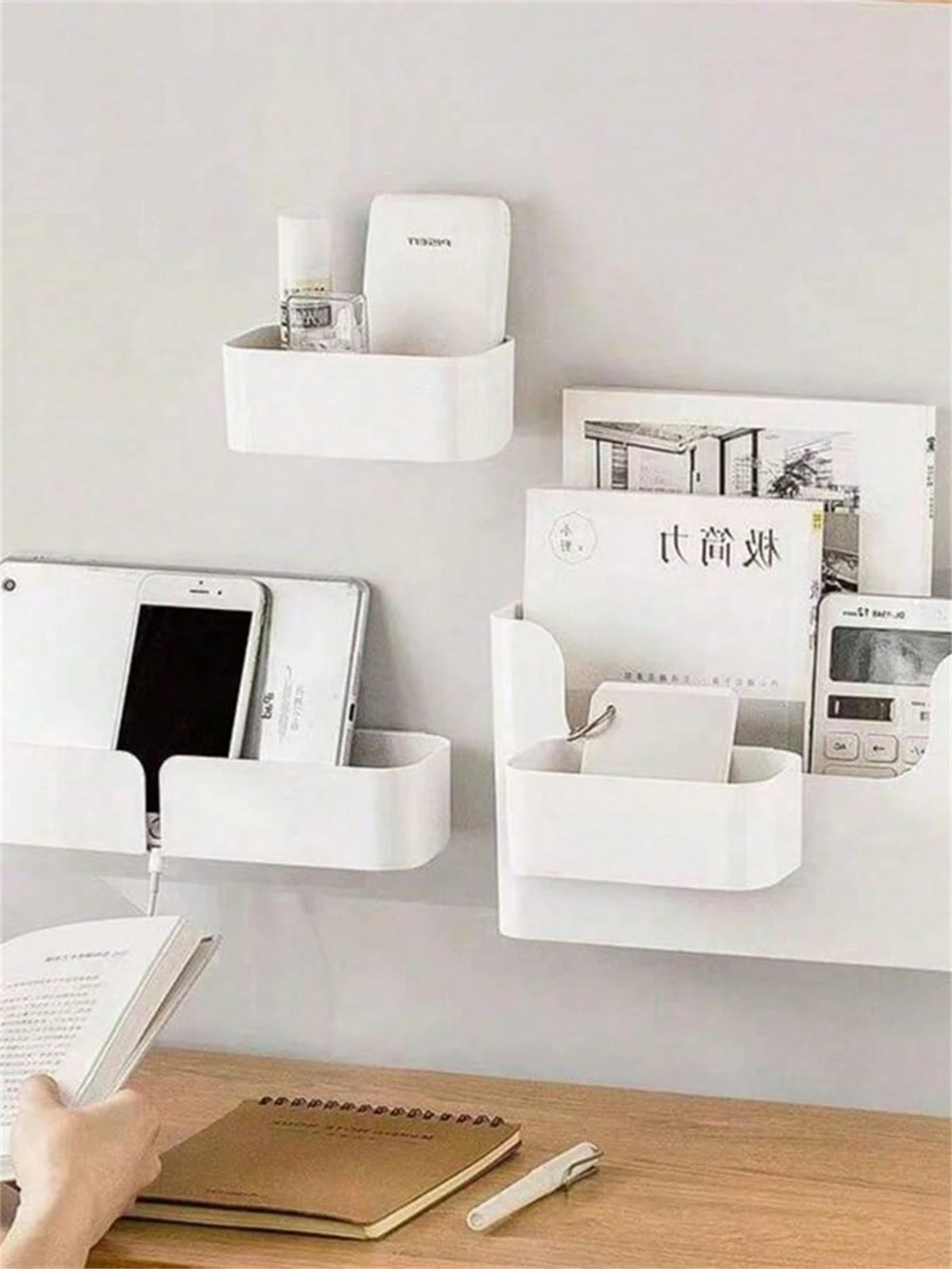 1pc No-Drill Wall-Mounted Storage Rack, Multifunctional Cosmetic And Sundries Organizer,For Back To School
